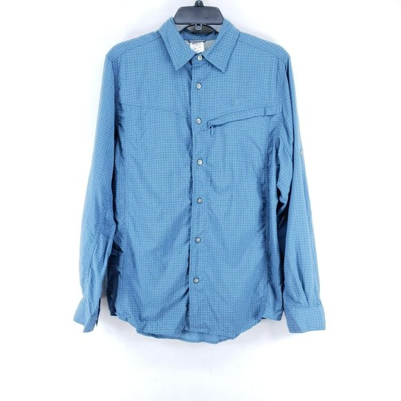 The North Face Vented Shirt Men's Size Small Blue - Picture 1 of 7